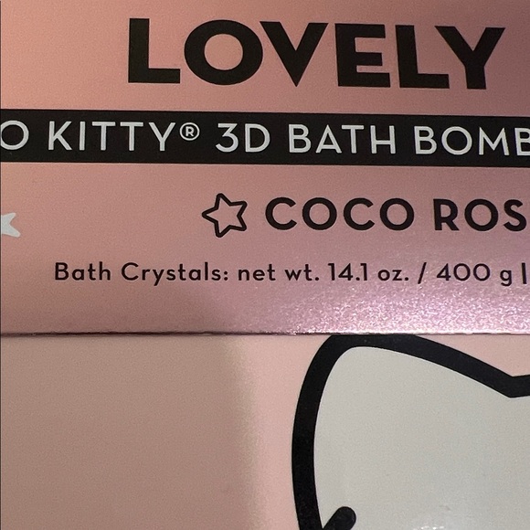 Hello Kitty Pink Lovely bath bath crystals, body scrub bath bomb Luxury Gift Set - Picture 6 of 10